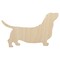 Basset Hound Dog Solid Unfinished Wood Shape Piece Cutout for DIY Craft Projects